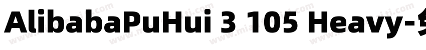 AlibabaPuHui 3 105 Heavy字体转换